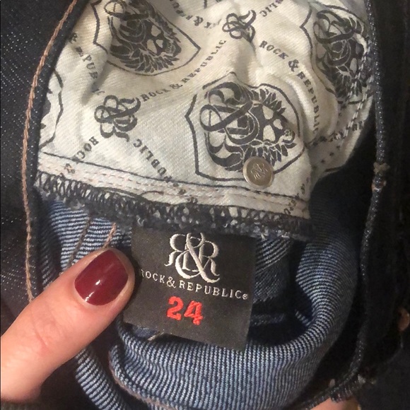 Rock & Republic Kasandra Rose Gold Bootcut Jeans - Picture 4 of 8